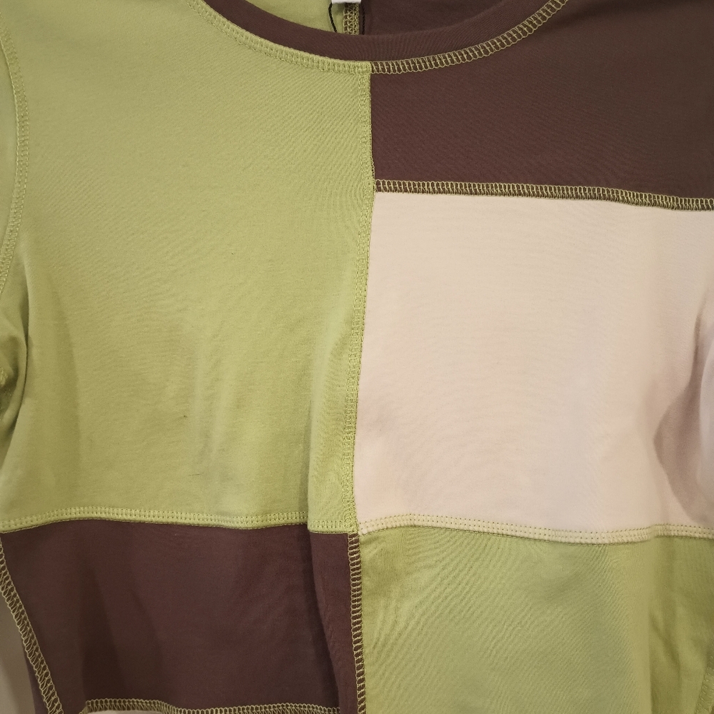 Kylie Patchwork long sleeve crop top - Picture 3 of 4